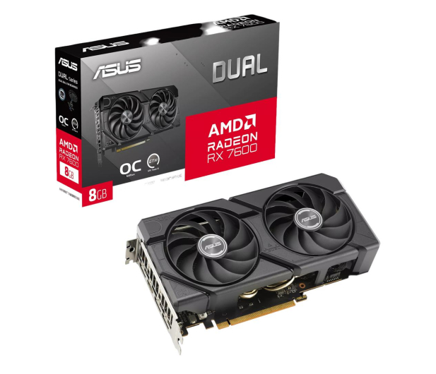 ASUS Radeon RX 7600 DUAL EVO OC 8GB GDDR6 DUAL-RX7600-O8G-EVO - 1299244 - zdjęcie